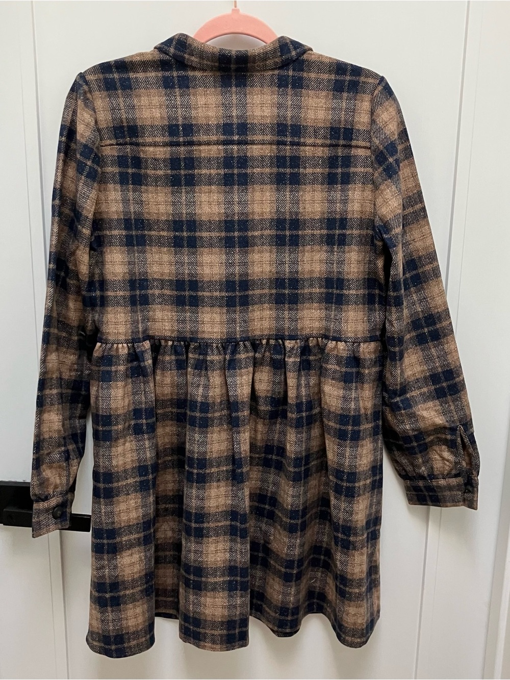 Sézane Leana Mini Wool Plaid Dress in Carreaux Brooklyn - EU/34 - US/2 - Picture 6 of 11